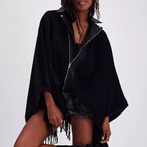 Understaded Leather Free People Poncho